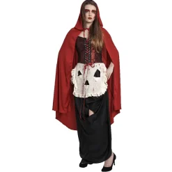 Déguisement adulte chaperon rouge robe et cape taille L-Gifi Clearance