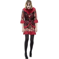 Déguisement adulte clown ensanglanté robe Halloween taille M-Gifi Online