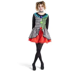 Déguisement adulte clown tour de cou et robe taille M-Gifi Best