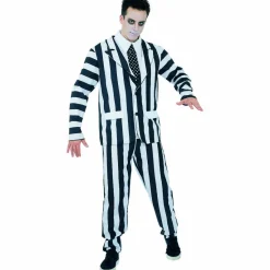 Déguisement adulte costume rayé Halloween taille L-Gifi Sale
