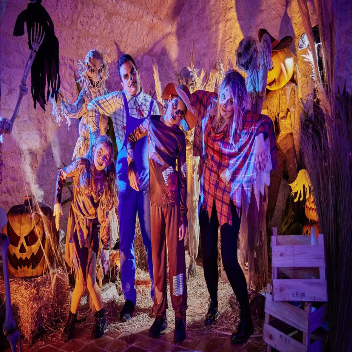 Déguisement adulte fermier assassin chemise et salopette taille unique-Gifi Online