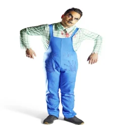 Déguisement adulte fermier assassin chemise et salopette taille unique-Gifi Online