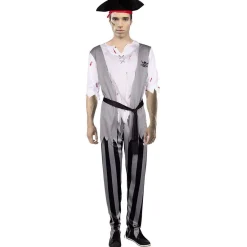 Déguisement adulte Halloween pirate tshirt pantalon Taille S-Gifi Best