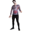 Déguisement adulte Halloween zombie trompe-l'oeil tshirt -Taille unique-Gifi Outlet