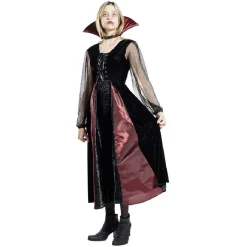 Déguisement adulte Halloween vampire robe - Taille S-Gifi Hot