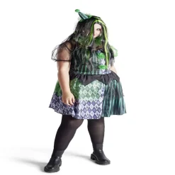 Déguisement adulte Halloween clown robe serre-tête collier - Taille S-Gifi Online