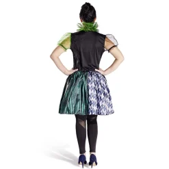 Déguisement adulte Halloween clown robe serre-tête collier - Taille M-Gifi Sale