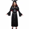 Déguisement adulte Halloween diablesse robe et cape - Taille L-Gifi New