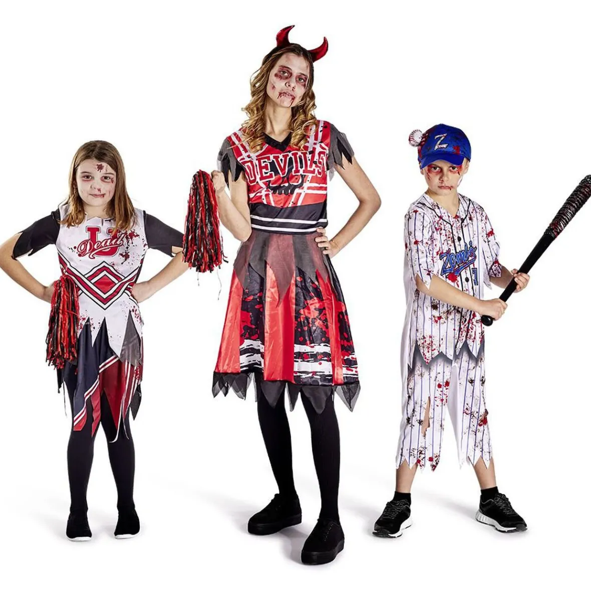 Déguisement adulte Halloween pompom girl robe et serre-tête - Taille L-Gifi