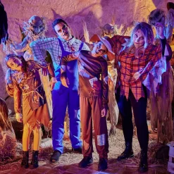 Déguisement adulte Halloween épouvantail poncho - Taille unique-Gifi Hot