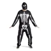 Déguisement adulte squelette combinaison et capuche taille S-Gifi New