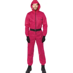 Déguisement combinaison Squid Game rouge Taille S-Gifi Outlet
