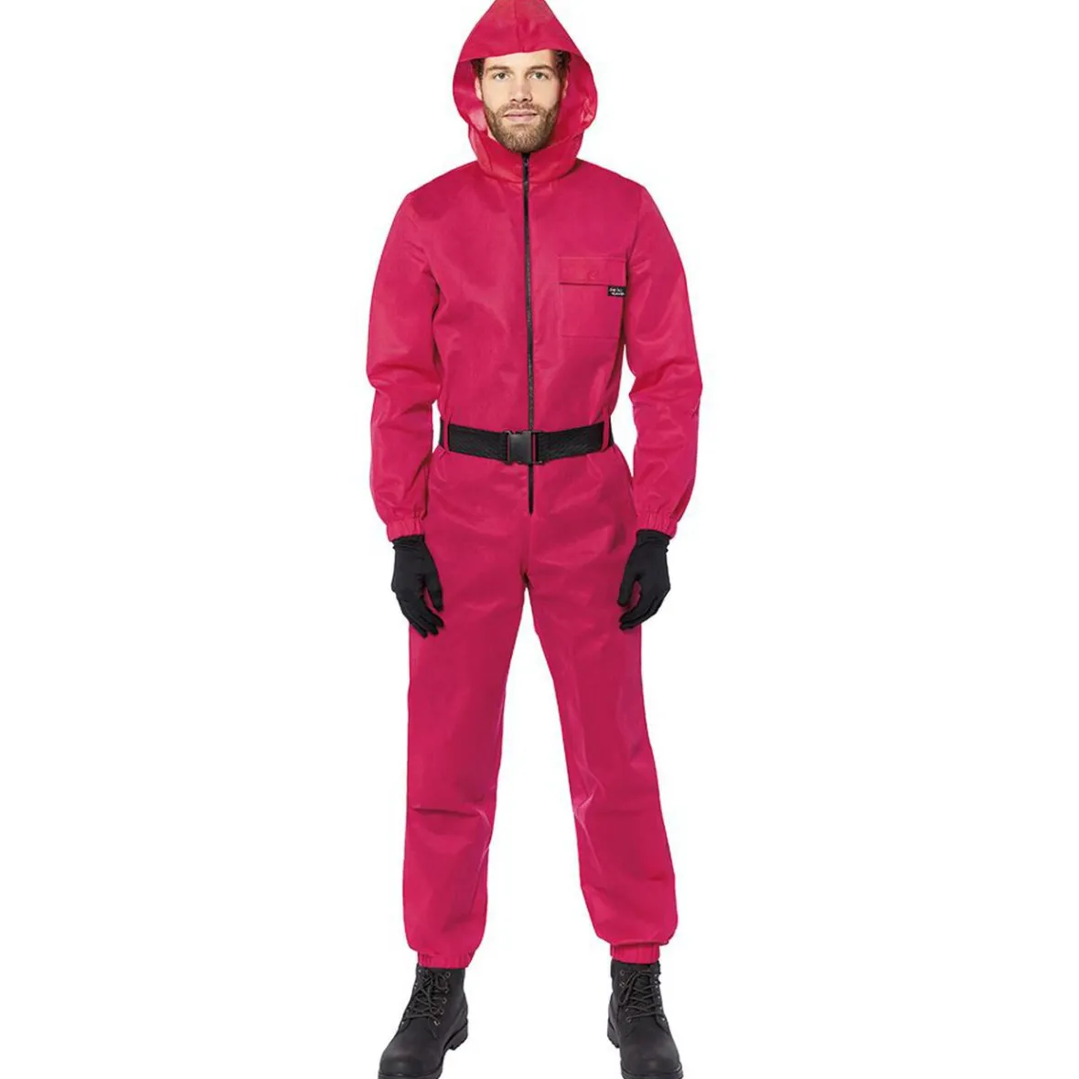 Déguisement combinaison Squid Game rouge Taille S-Gifi Outlet