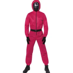 Déguisement combinaison Squid Game rouge Taille M-Gifi Sale