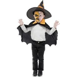 Déguisement enfant Citrouille cape et chapeau Halloween-Gifi