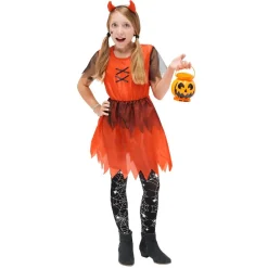 Déguisement enfant diablesse Halloween 7/10 ans-Gifi Clearance