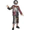 Déguisement enfant Halloween clown squelette 7/10 ans-Gifi Online