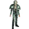 Déguisement enfant Halloween dragon squelette vert 4/6 ans-Gifi Best