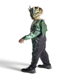 Déguisement enfant Halloween dragon squelette vert 4/6 ans-Gifi Best