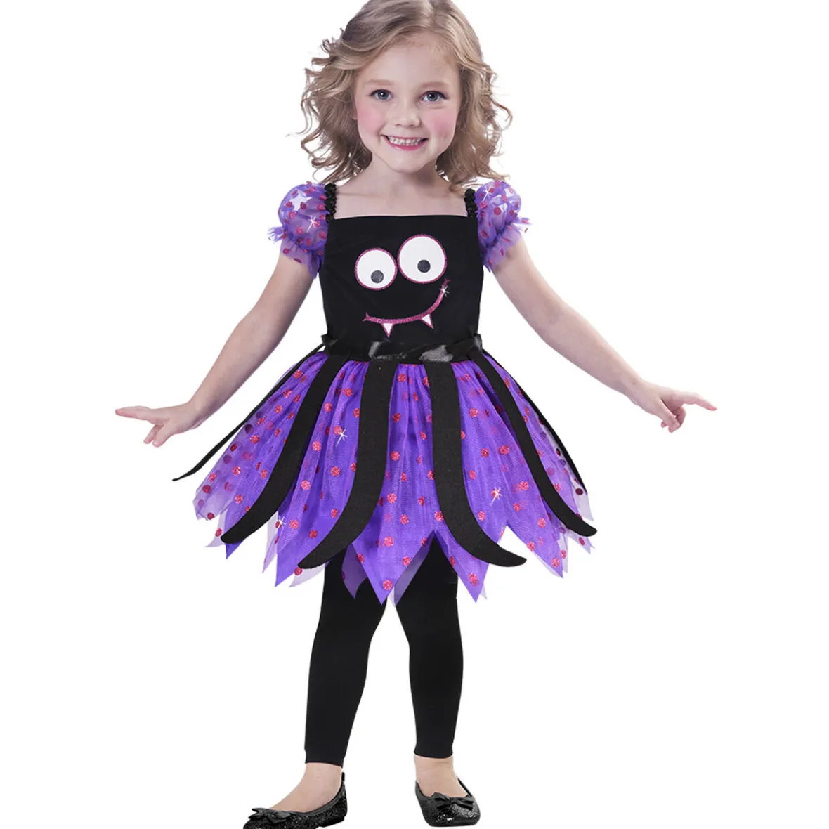 Déguisement enfant Halloween pieuvre noir et violet 3/4 ans-Gifi Discount