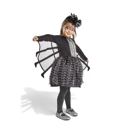 Déguisement enfant Halloween araignée robe noir et blanc 4/6 ans-Gifi Hot