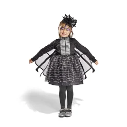 Déguisement enfant Halloween araignée robe noir et blanc 4/6 ans-Gifi Hot