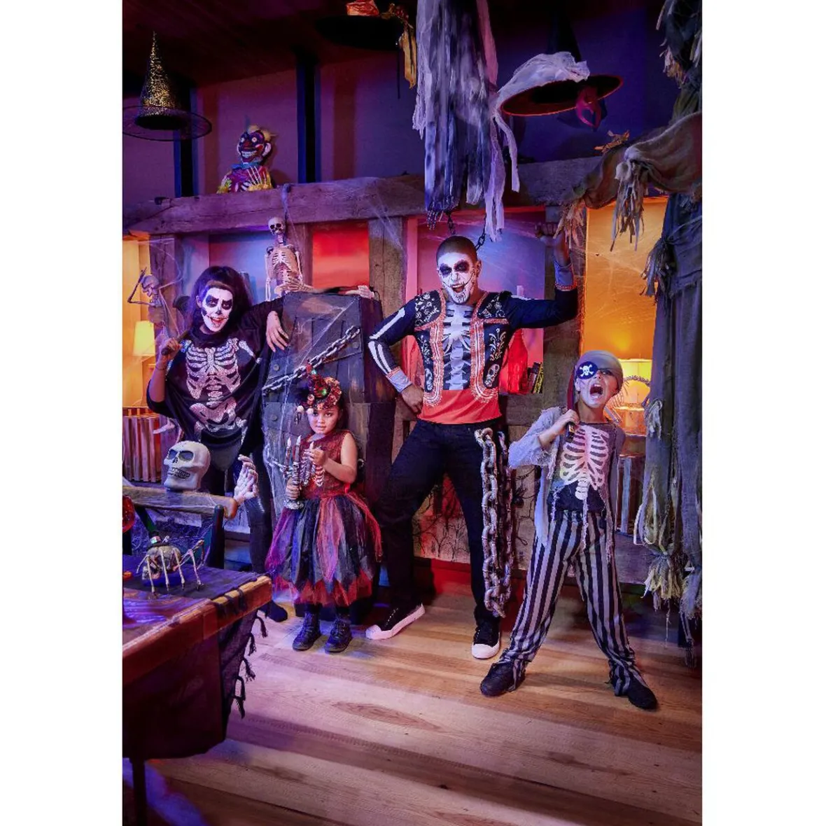 Déguisement enfant Halloween costume pirate zombie 7/10 ans-Gifi Online