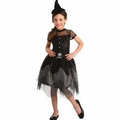 Déguisement enfant Halloween sorcière 7/10 ans-Gifi Hot