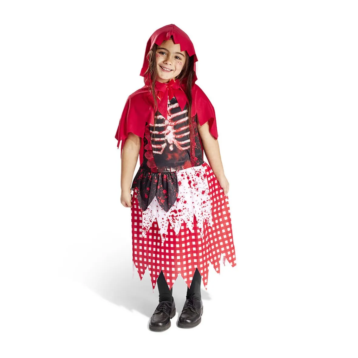 Déguisement enfant Halloween chaperon rouge gothique 7/10 ans-Gifi Hot