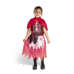 Déguisement enfant Halloween chaperon rouge gothique 7/10 ans-Gifi Hot