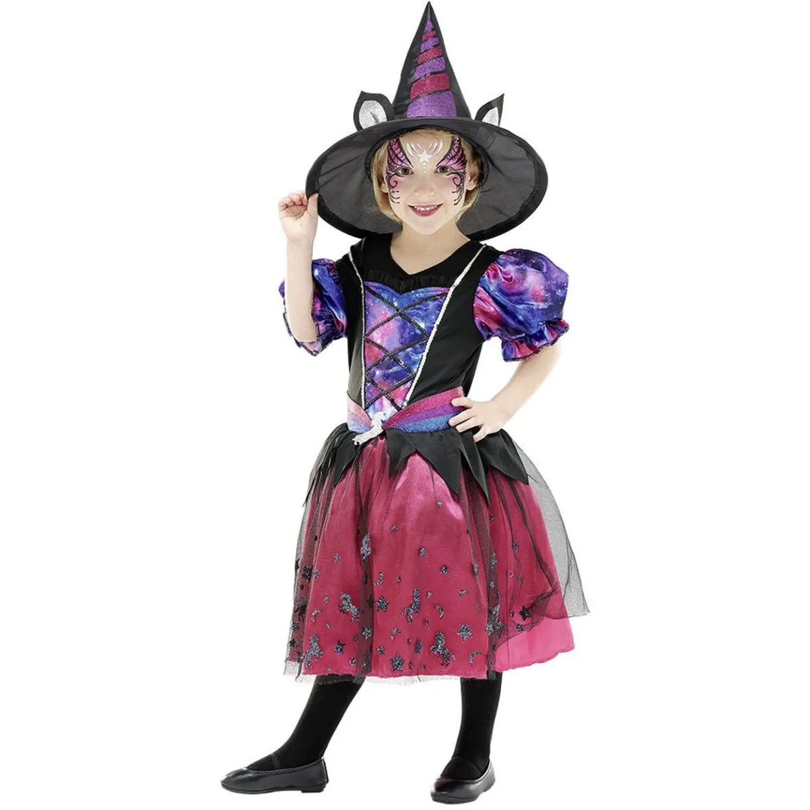 Déguisement enfant Halloween sorcière licorne 7/10 ans-Gifi Hot