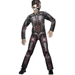 Déguisement enfant Halloween cyborg combinaison et masque 11/14ans-Gifi Hot