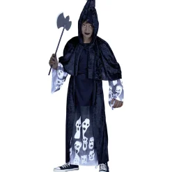 Déguisement enfant Halloween gardien des ténèbres robe cape 11/14ans-Gifi Sale