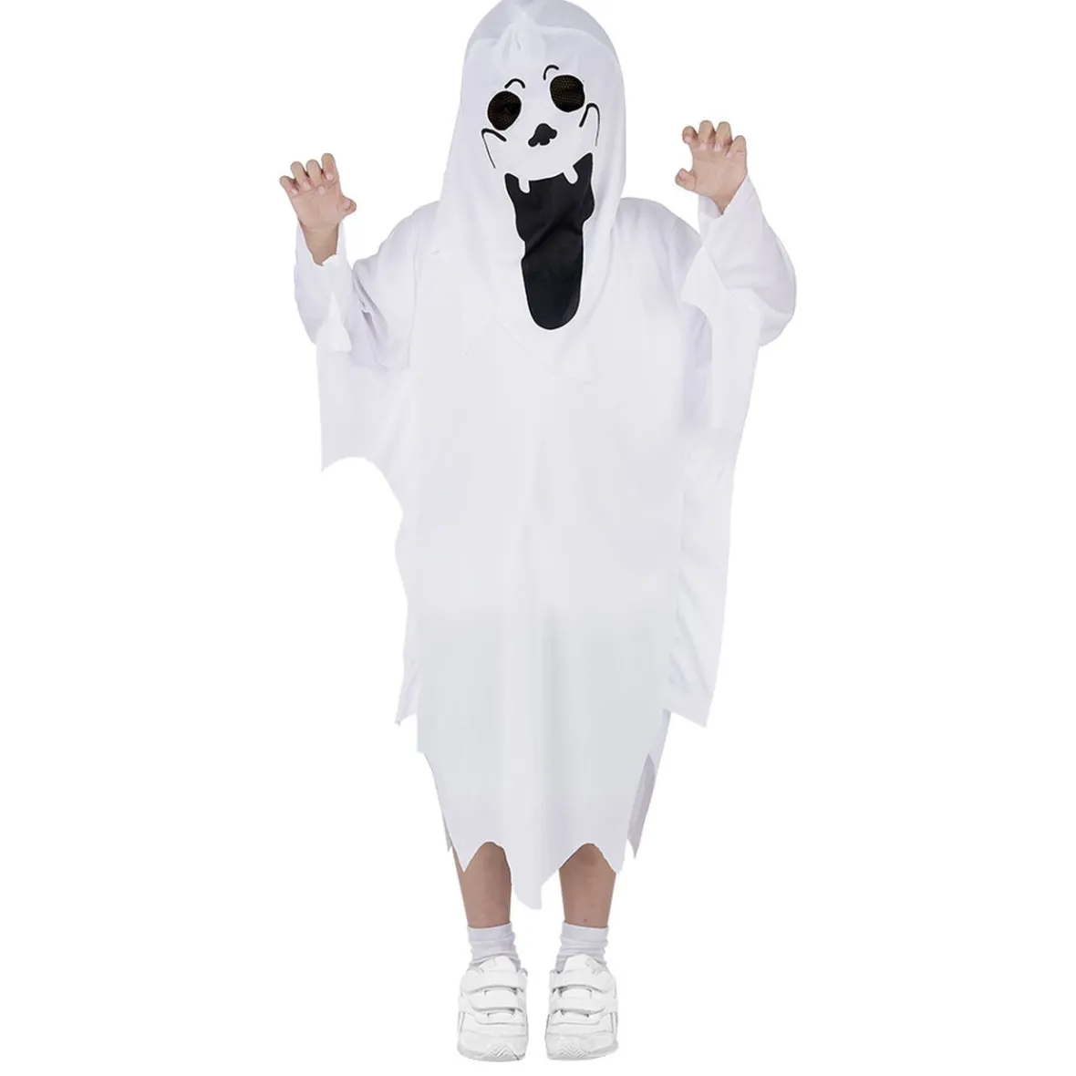 Déguisement enfant Halloween fantôme cagoule et tunique 4/6ans-Gifi Online