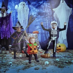 Déguisement enfant Halloween sorcière robe chapeau 11/14ans-Gifi