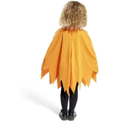 Déguisement enfant Halloween citrouille poncho orange - Taille unique-Gifi New