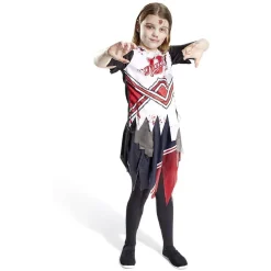 Déguisement enfant Halloween pompom girl tshirt jupe 11/14ans-Gifi Discount