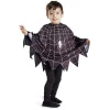 Déguisement enfant Halloween araignée poncho noir et blanc TU-Gifi Online