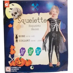 Déguisement enfant robe squelette 4/6 ans-Gifi Sale