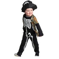 Déguisement enfant squelette chapeau et gilet-Gifi Outlet