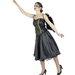 Déguisement femme ange noir-Gifi