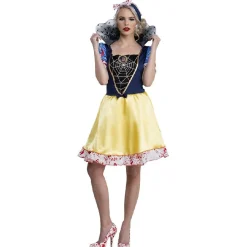 Déguisement femme Blanche Neige blood taille L-Gifi Hot