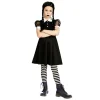 Déguisement fille gothique style Mercredi Addams 4/6 ans-Gifi Discount