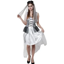 Déguisement mariée zombie femme Halloween taille L-Gifi Outlet