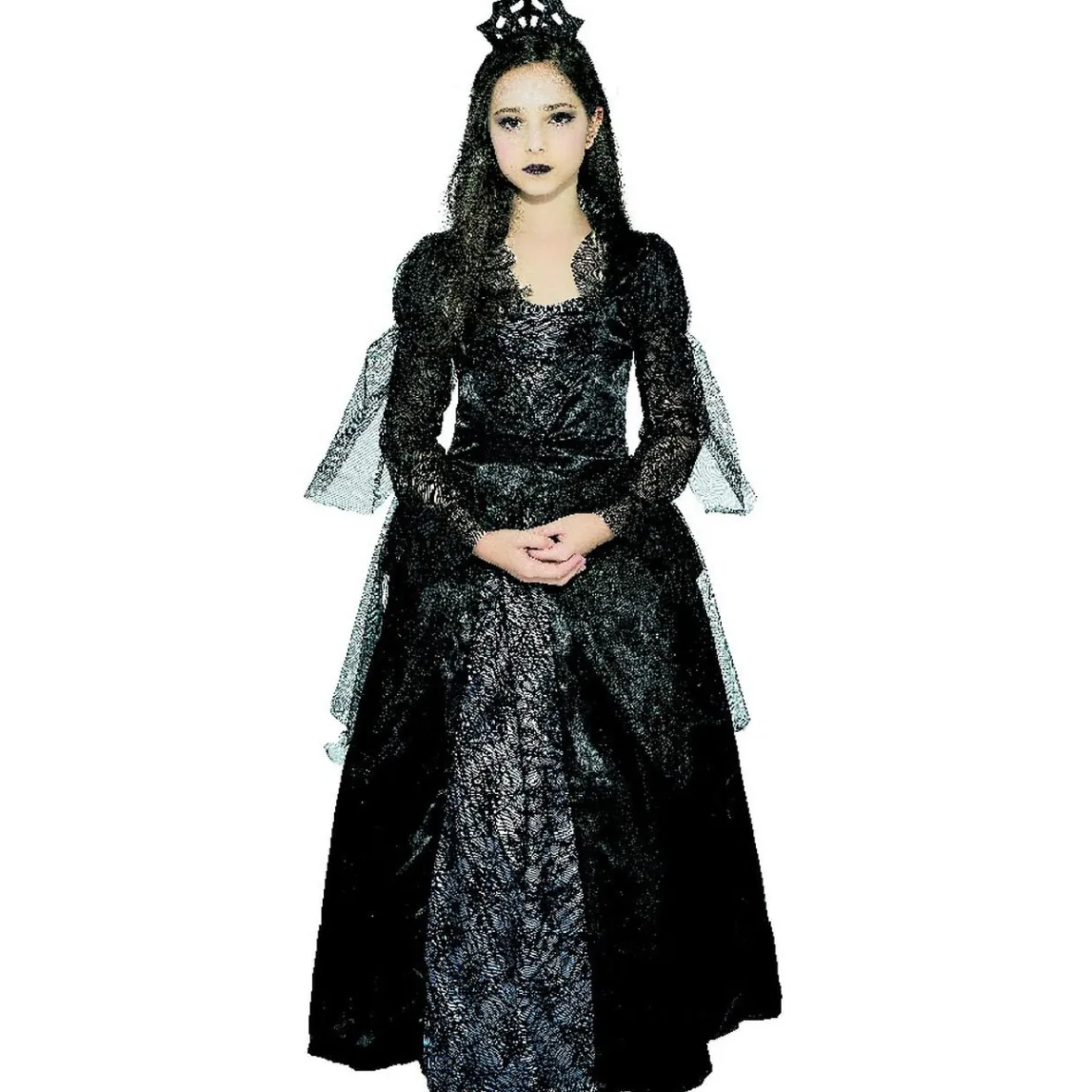 Déguisement reine noire Halloween 11/14 ans-Gifi