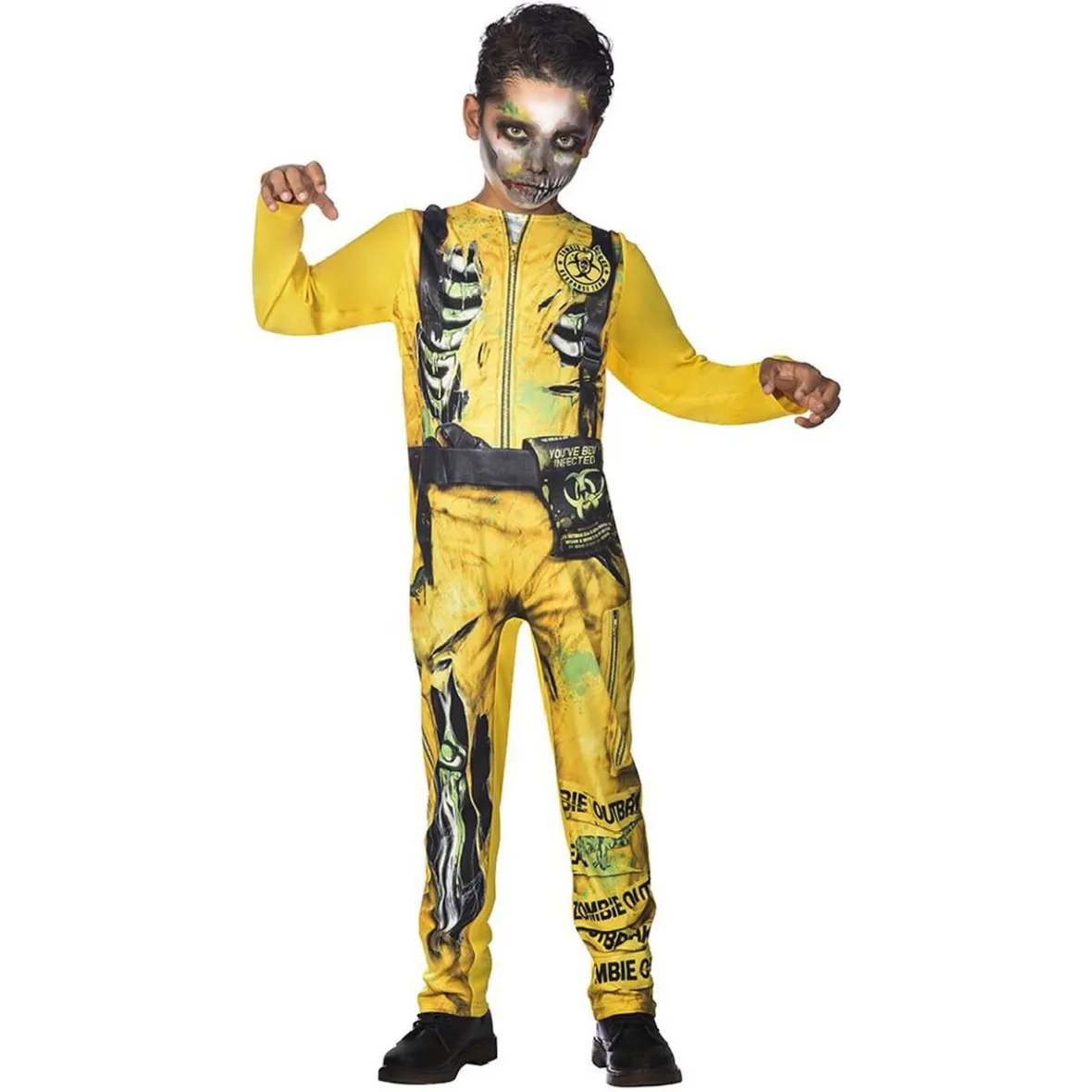 Déguisement zombie radioactif 11/14 ans-Gifi Outlet