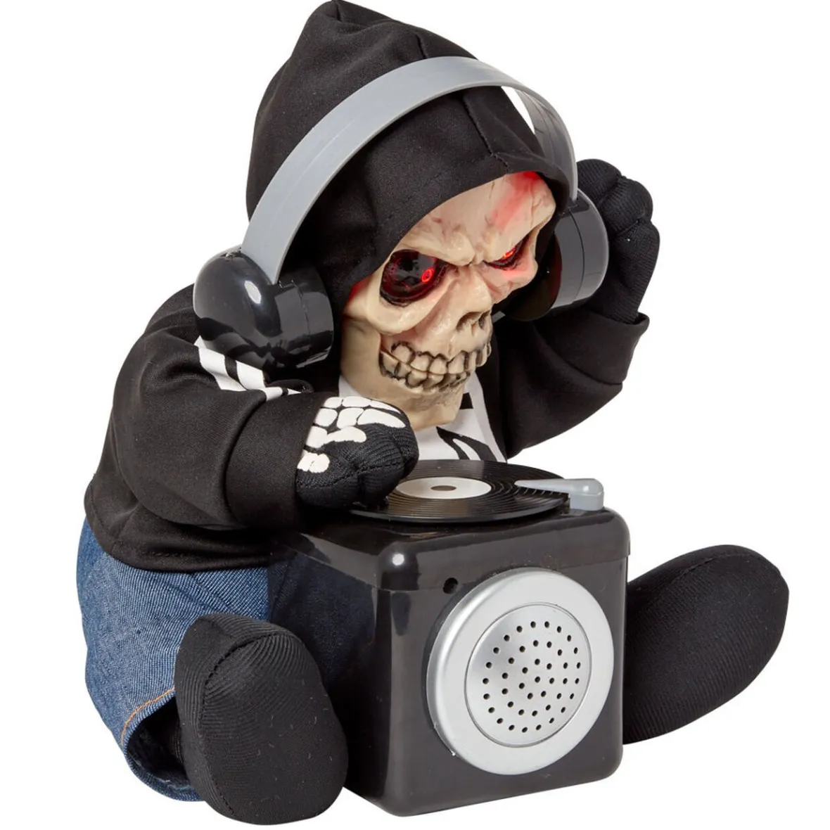 DJ squelette animé et Sonore décoration Halloween-Gifi Sale