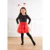 Ensemble tutu avec serre-tête Noël rouge fille-Gifi Discount