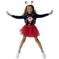 Ensemble tutu avec serre-tête Père Noël rouge fille-Gifi Best