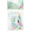 Etiquette cadeau motif tropical x4-Gifi Hot